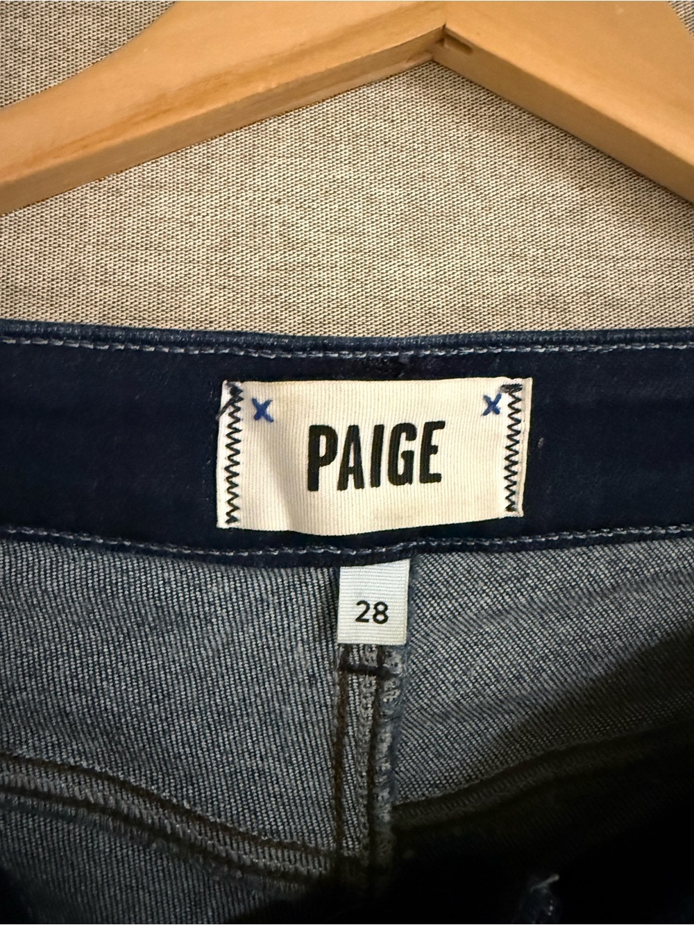 PAIGE ANESSA High-Rise Wide Leg Crop Jeans in Deep Indigo - Picture 3 of 6